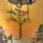 Ecce … tree, 12×18 inch, watercolors, SKU 4060 (3)