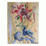 Exotic flowers 1, 12×9 inch, Watercolours SKU 4013 (1)