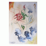 Exotic flowers 4 12×17.5 inch, Watercolours SKU 4041 (2)