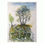 Under … trees, 9×12 inch, Watercolours SKU 4014 (1)