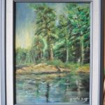 Canadian Landscape, 1000 Islands, Acrylic on canvas, 12×16, inch, SKU 1083 (1) – Copy