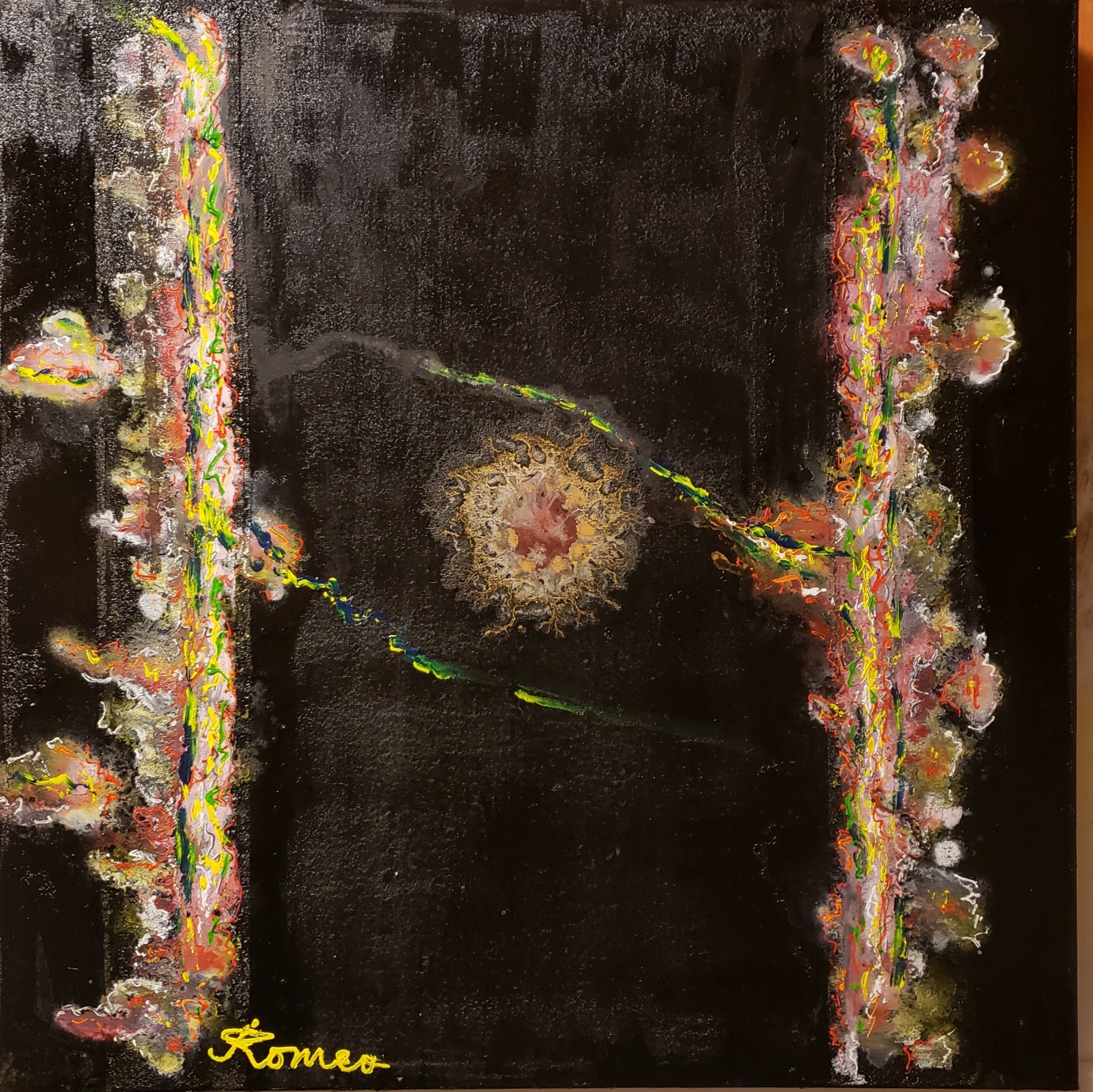 Perpetuum, oil on canvas, 24×24 inch, SKU 3052 (2)