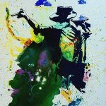 Michael Jackson, acrylic on canvas, 24×30 inches – (2)